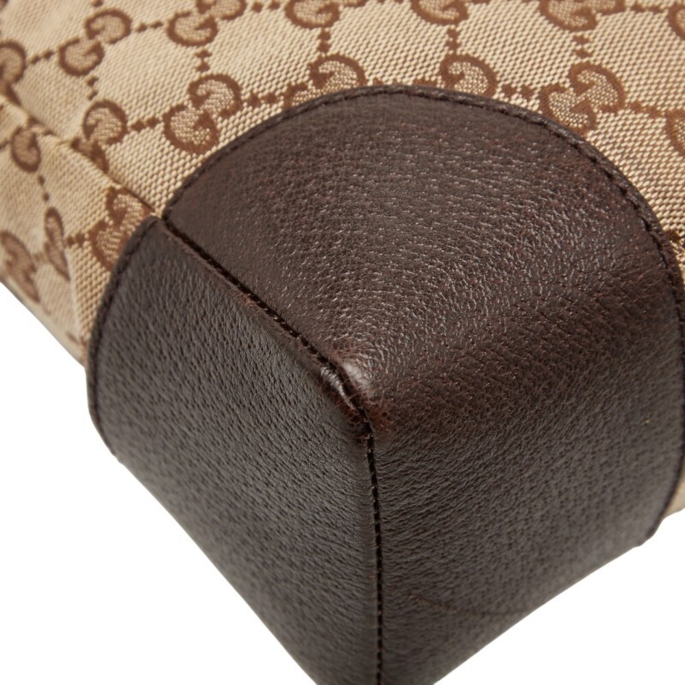 Gucci GG Brown Crossbody Leather Bag Shoulder Canvas - Picture 7 of 9